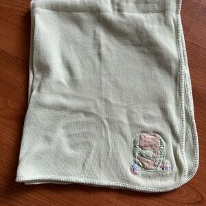 Vintage just born waffle texture baby blanket